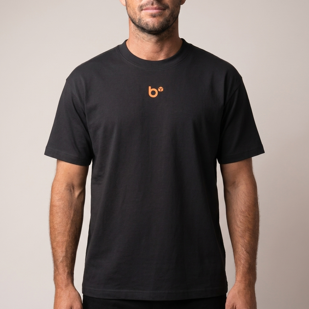 b.cubed Premium Cotton Work T worn on site