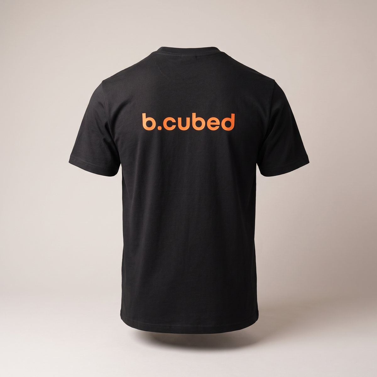 b.cubed Premium Cotton Work T in Black – detail view